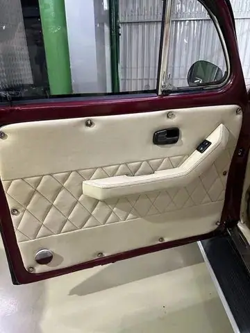 Forro de porta em matelassê creme