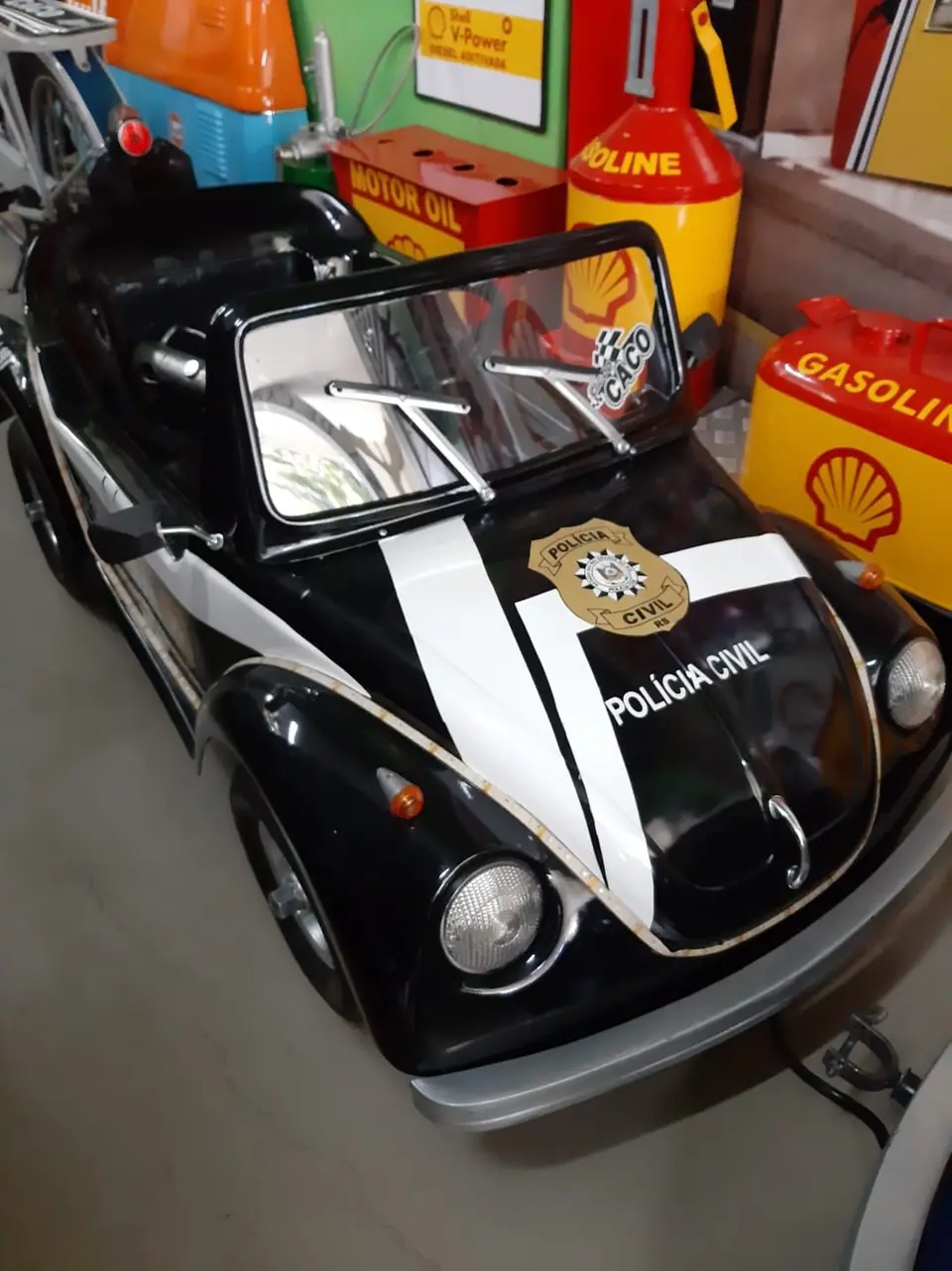Mini Fusca preto da Polícia Civil